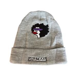 17FW Supreme Gonz Ramm Beanie knit hat grey “supream” skater beanie 2017